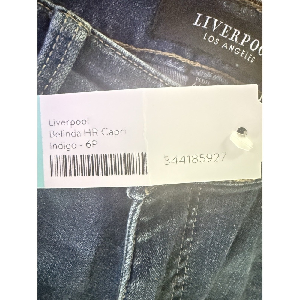 Liverpool Belinda HR Capri Jeans 6P Petite Charlie Crop Skinny High Rise NWT - Picture 6 of 6